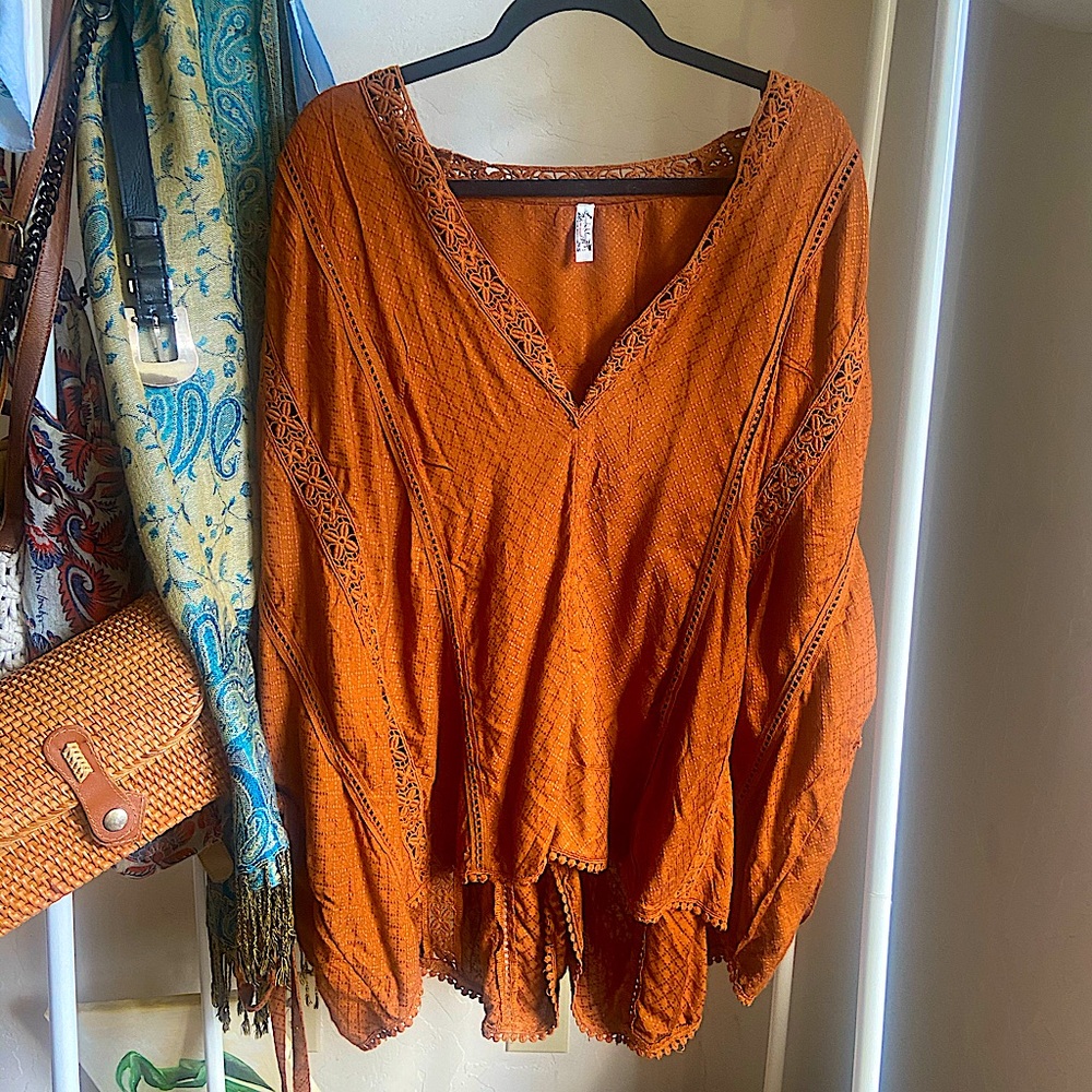 Free people orange romper